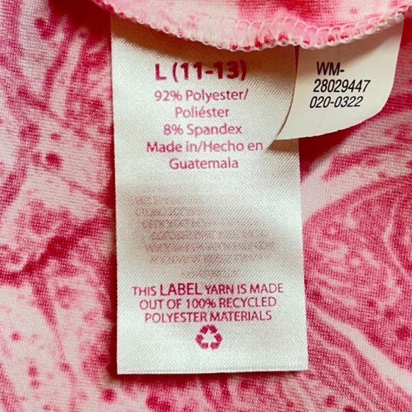 No Boundaries Women's Abstract Print Tank Top in Pink/White - Size L - Picture 5 of 6